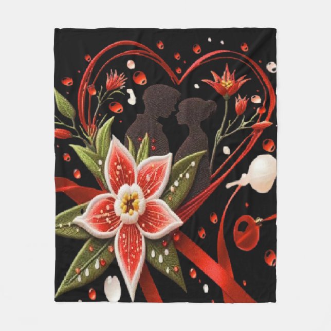 A couple dancing fleece blanket (Front)