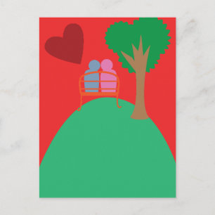 A Couple Dating  Postcard