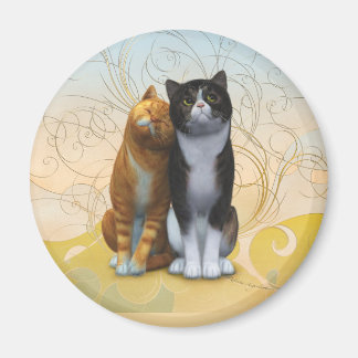 A couple of cats: love is in the air ? coffee mug magnet
