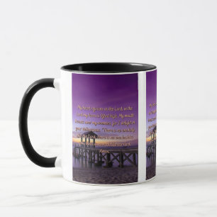A Courage & Strength Prayer Two-Tone Mug