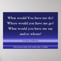 A Course In Miracles poster, Spiritual Quote Art