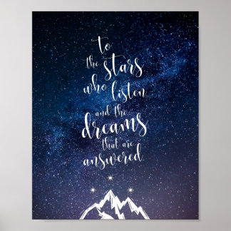 A Court of Mist & Fury Quote Poster