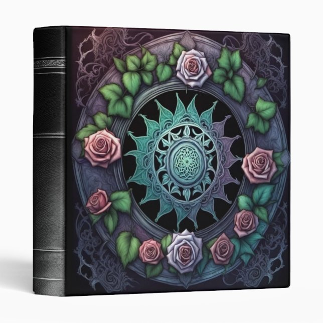 A Coven of Roses Faux Leather BOS Binder (Front/Spine)