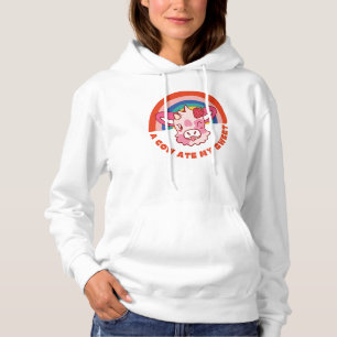 A cow ate my sweet slogan Hoodie