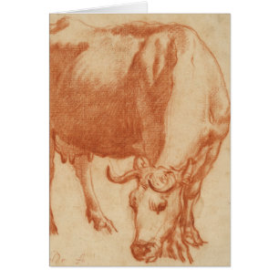A Cow Grazing by Adriaen van de Velde - Vintage
