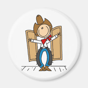 A Cowboy's Entrance Magnet