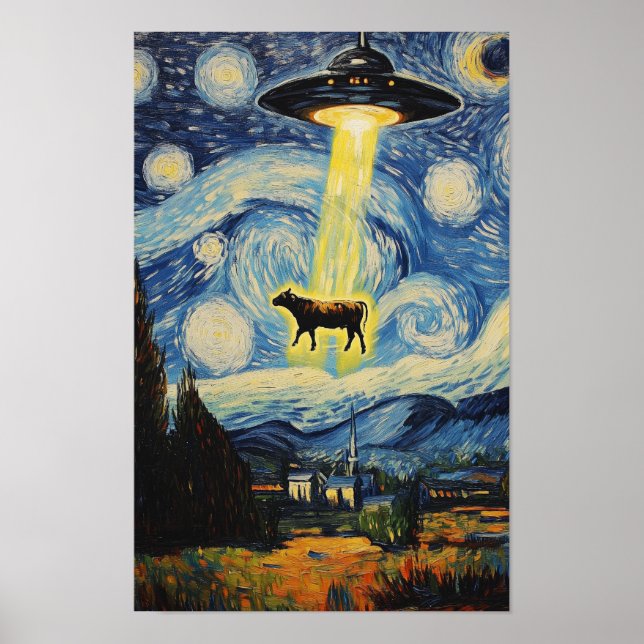 A Cow's Abduction Poster (Front)