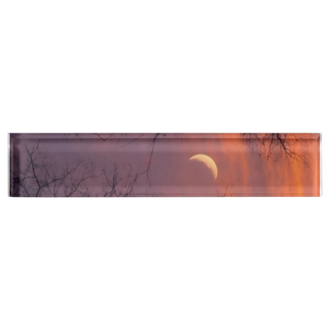 a cozy and serene atmosphere nameplate (Front)
