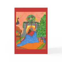 A Cozy Christmas Card with Cat