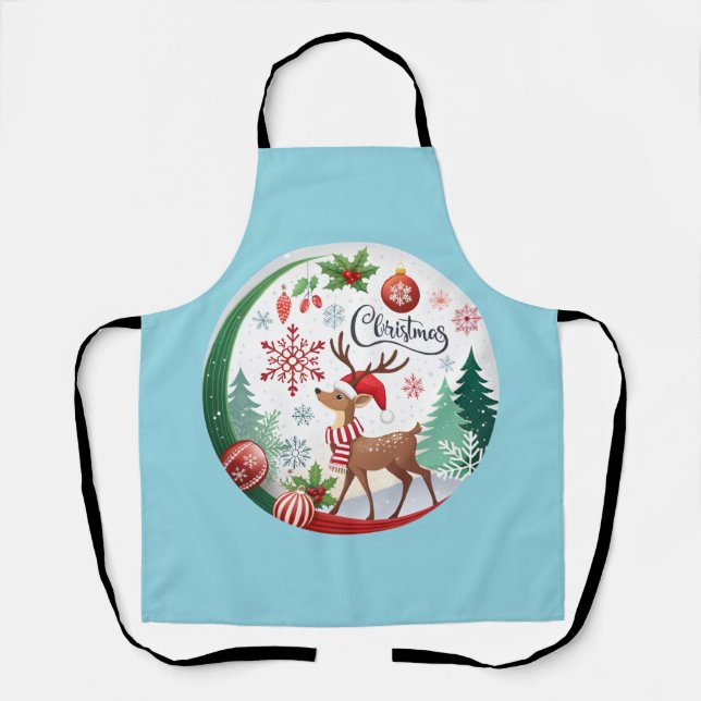 A Cozy Christmas Circle Apron (Front)