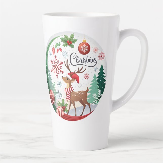 A Cozy Christmas Circle Latte Mug (Right)