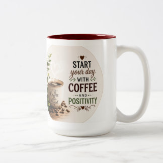 A cozy coffee-themed Two-Tone coffee mug