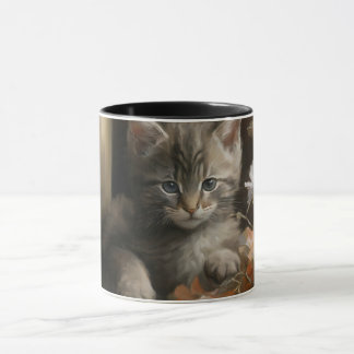 A Cozy Corner Tabby Kitten Mug