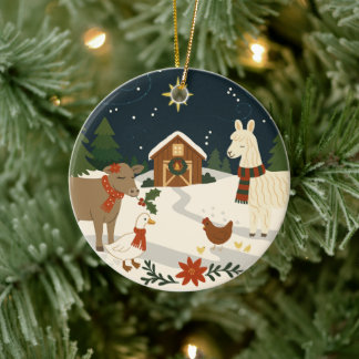 A Cozy Country Christmas Ornament