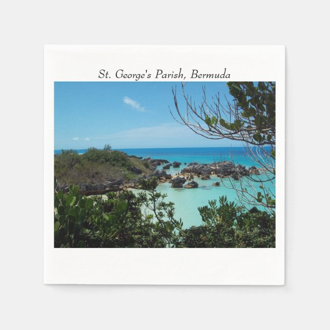 A Cozy Cove, St. George's Parish, Bermuda Napkin (Front)