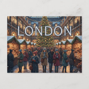 A Cozy Covent Garden - Christmas in London Postcard