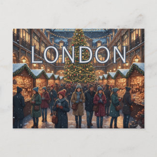 A Cozy Covent Garden - Christmas in London Postcard