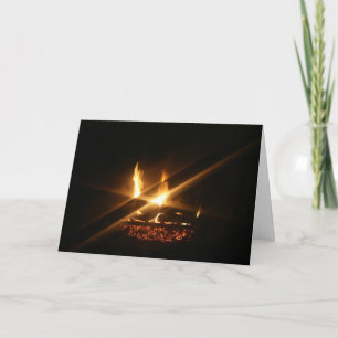 A Cozy Fire Holiday Card
