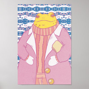 A Cozy Frog Poster
