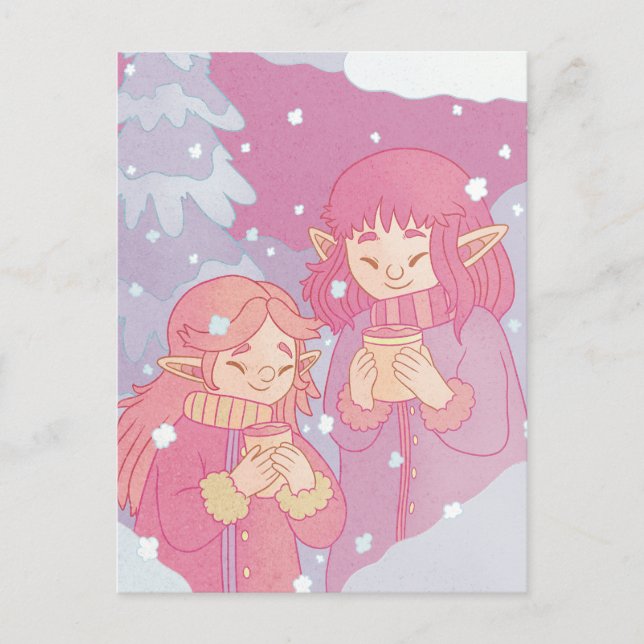 A Cozy Morning Coffee Postcard (Front)