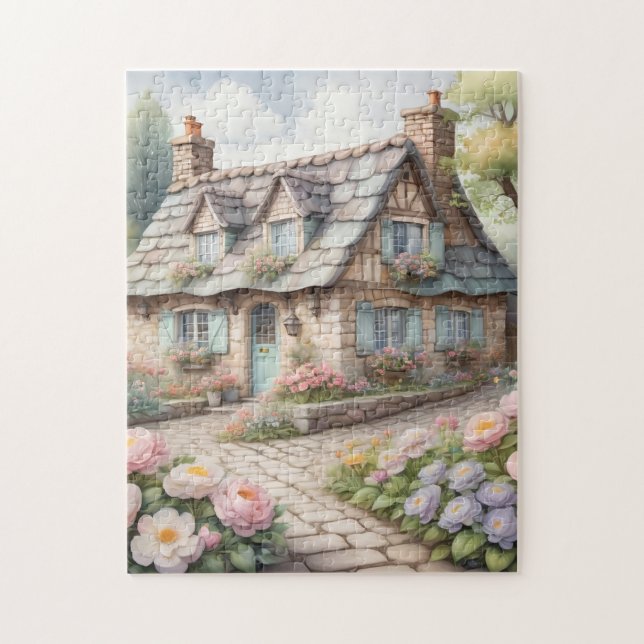 A Cozy Village Jigsaw Puzzle (Vertical)