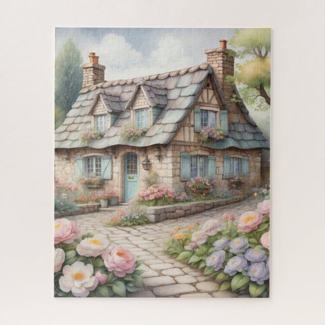 A Cozy Village Jigsaw Puzzle (Vertical)
