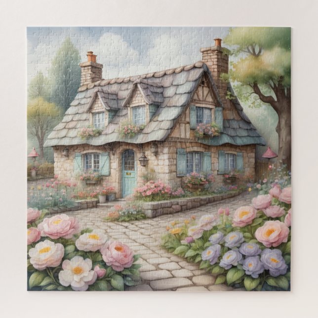 A Cozy Village Jigsaw Puzzle (Vertical)