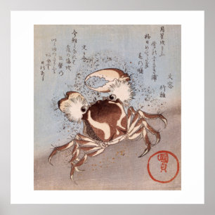 A Crab on the Seashore Poster