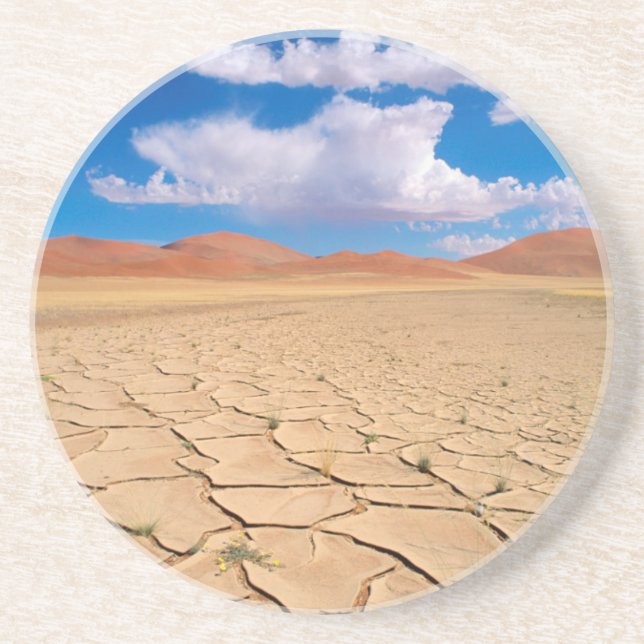 A cracked desert plain coaster (Front)