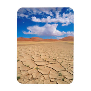 A cracked desert plain magnet