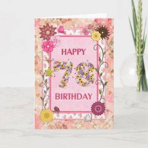 A craf  look 78th birthday card