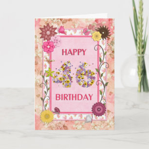 A craft look 46th birthday card