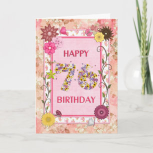 A craftlook 76th birthday card