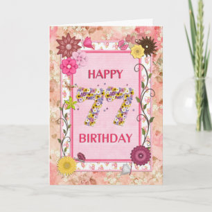 A craftlook 77th birthday card