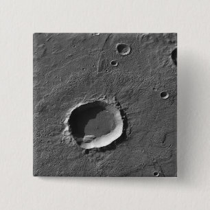 A crater on Mars 2 Inch Square Button