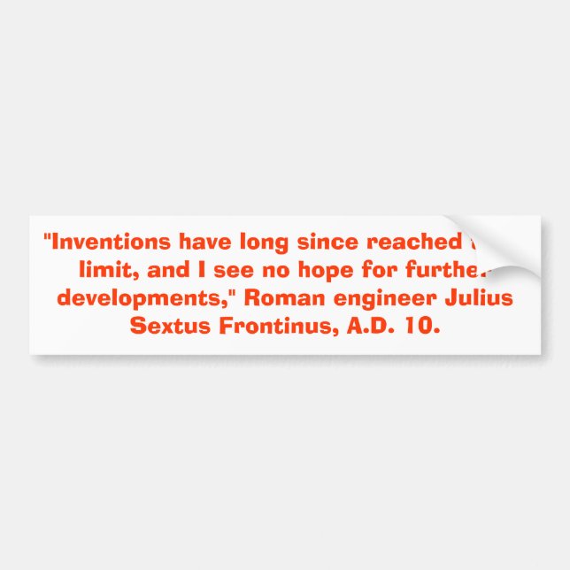 a crazy prediction! bumper sticker (Front)