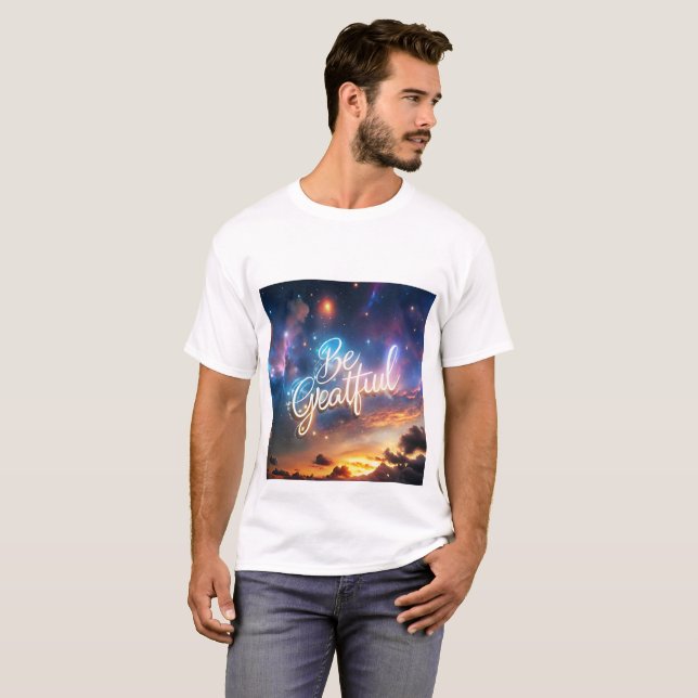 A creative T'shirt to feel grateful  T-Shirt (Front Full)