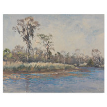 A Creek at Wilmington NC Scrapbook Paper