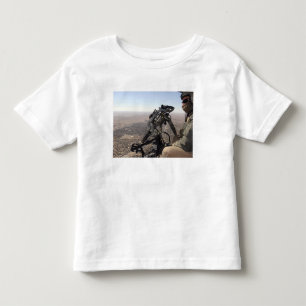 A crew chief looks for suspicious activity toddler t-shirt