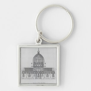 A cross-section of St. Peter's, Rome Keychain