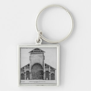 A Cross-Section of the old Vatican church Keychain
