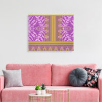  a cross stitch pattern with a purple and yellow b
