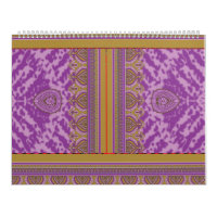 a cross stitch pattern with a purple and yellow ba