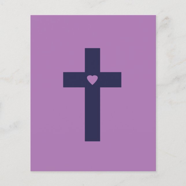 A cross with heart  (Front)