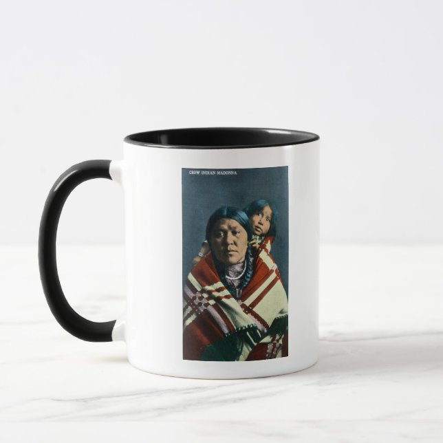 A Crow Indian Madonna and Child Mug (Left)