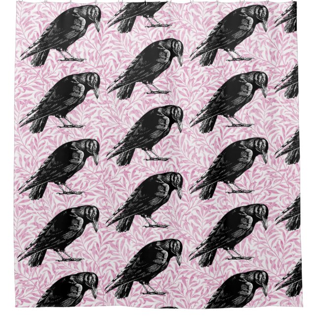 A Crow or Raven Halloween Pink and Black (Front)