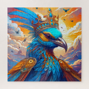 A crowned bird children's jigsaw puzzle