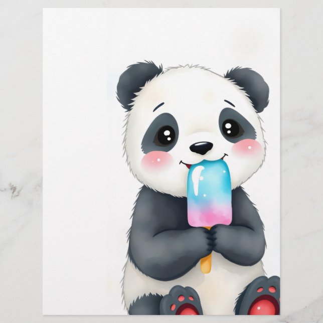 a cuddly panda flyer (Front)