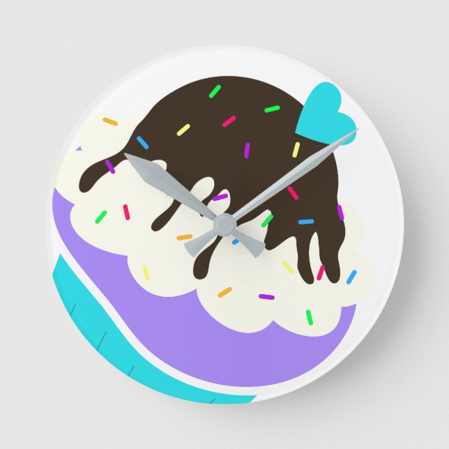 A Cup Full of Sweetness Round Clock (Front)