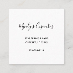 A Cup Full of Sweetness Square Business Card